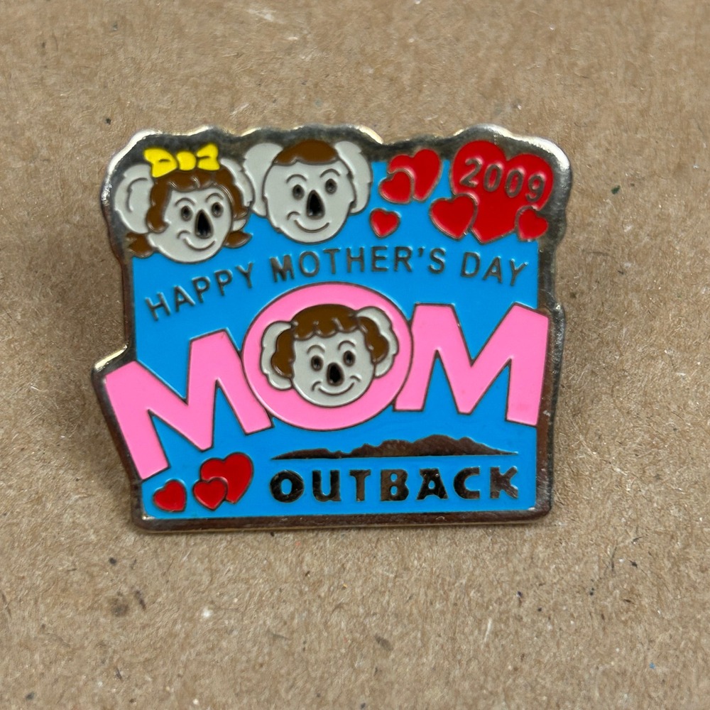 Outback Steakhouse Happy Mothers Day 2009 Koala Mom Enamel Pin Collectible